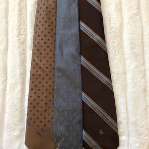 Dior, YSL, Giorgio Armani Silk Tie Lot